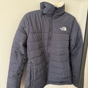 The North Face Navy Fleece Reversible Jacket